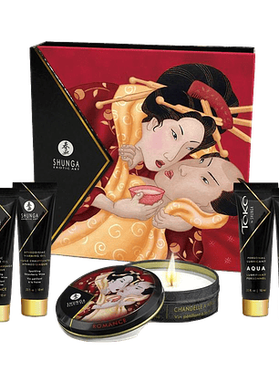 Kit Secretos de una Geisha Vino Espumoso de Fresa Shunga | Intensifica el Placer