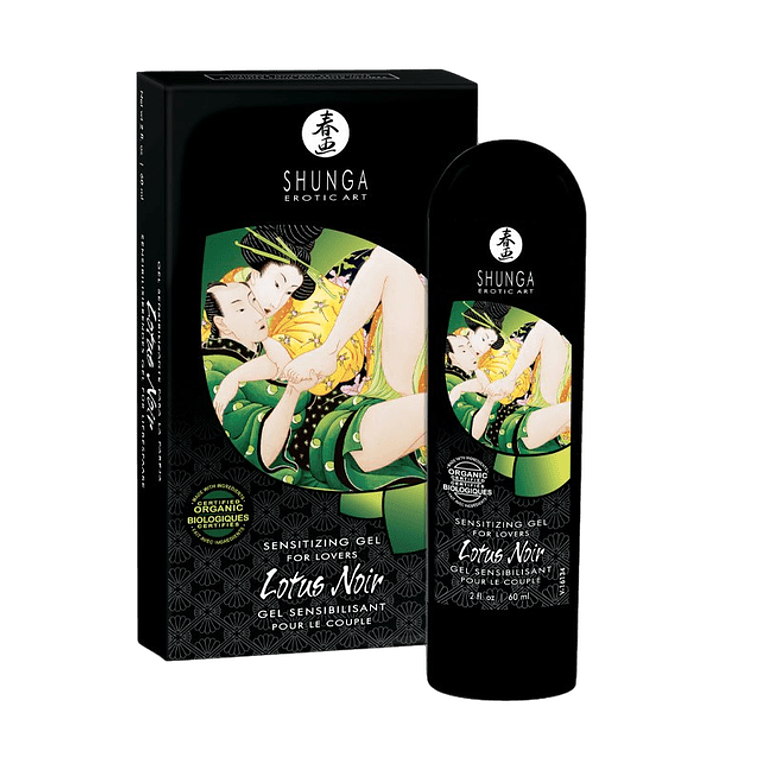 Lotus Noir de Shunga - Gel Sensibilizador Orgánico 60ml 2