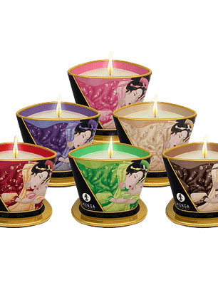 Vela de Masaje Grande Shunga | Ambiente Romántico y Relajante 