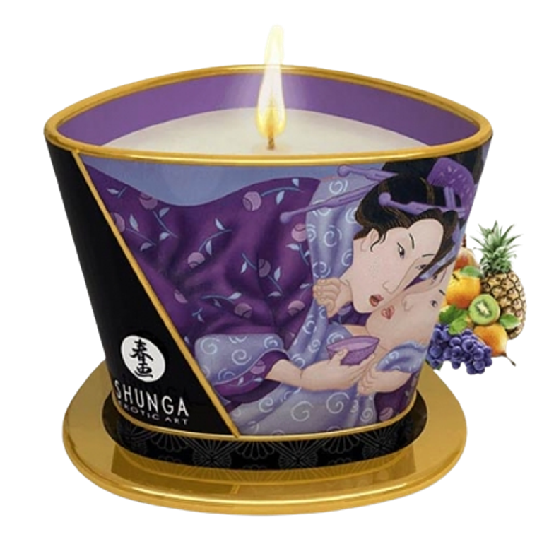 Vela de Masaje Grande Shunga | Ambiente Romántico y Relajante  2