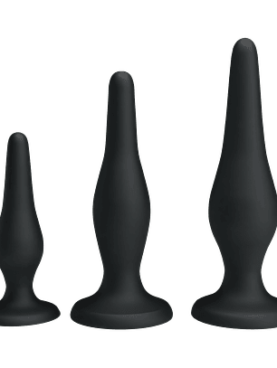 Kit Anal Negro – 3 Piezas