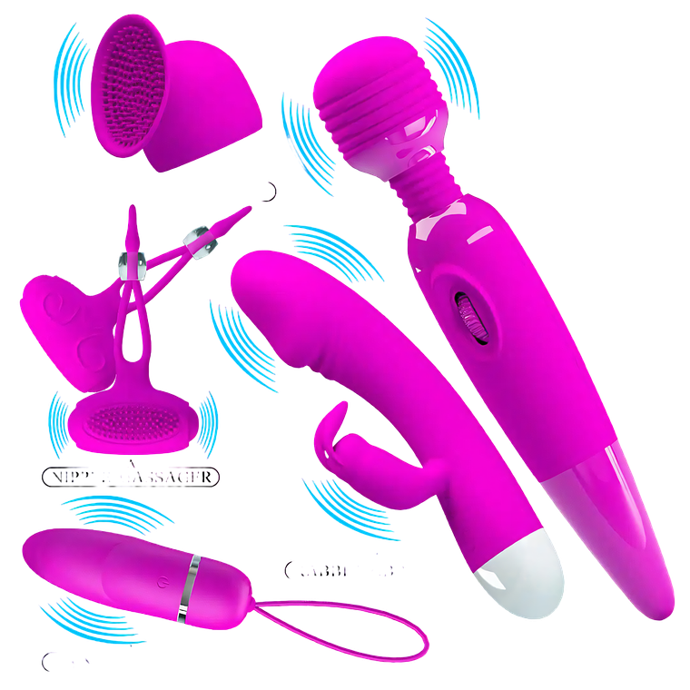 Juego De Vibradores Masajeadores Estimulante 5pcs  5