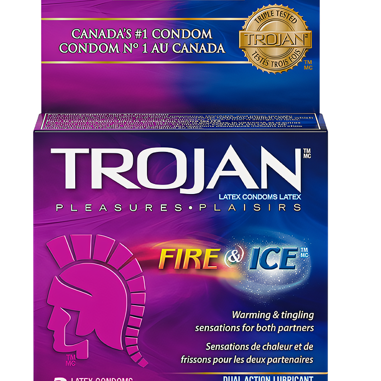 Condón Trojan Fuego y Hielo Pack X3 1