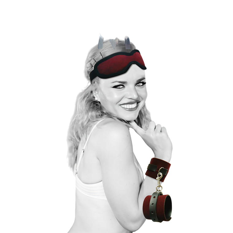 Kit Antifaz y Esposas S&M 1