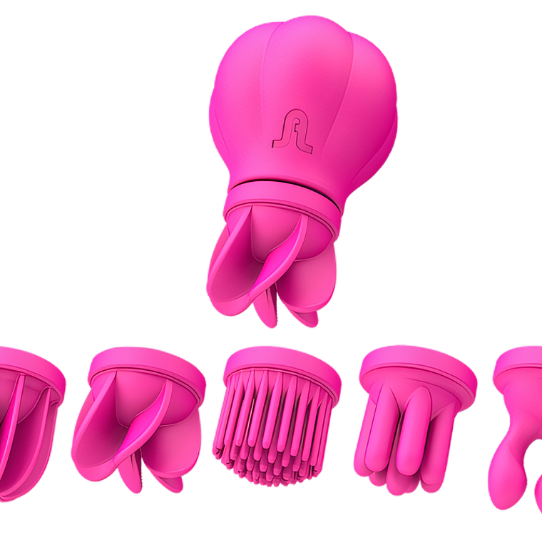 Caress: Vibrador 5 Cabezales  1