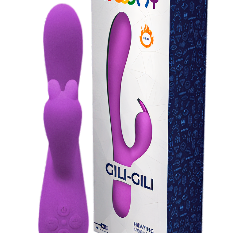 Vibrador Gili-Gili: Doble Estimulación con Calor 🔥 2