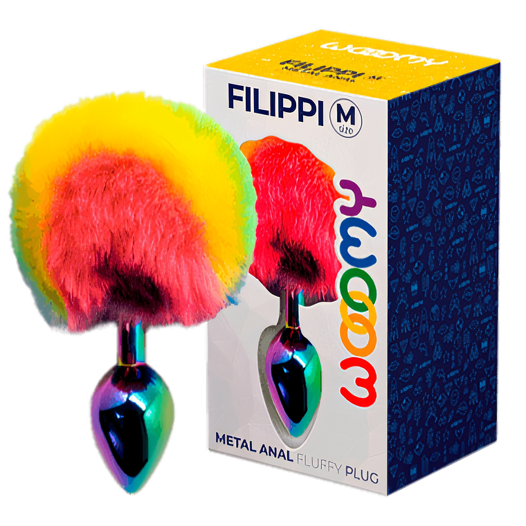 Plug Anal Metálico Multicolor Wooomy Filippi 2