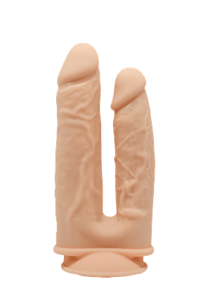 Dildo Realístico Doble Modelo 1 Color Piel de 7 y 8 pulgadas