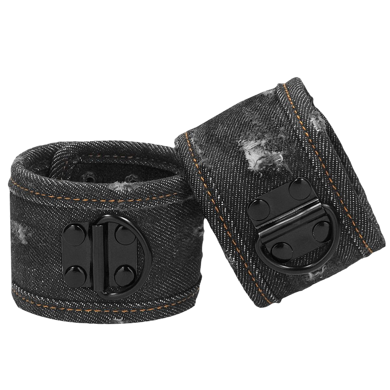 Esposas de Mezclilla Desgastada OUCH: Modernidad y Estilo en tu Juego Sadomasoquista 1