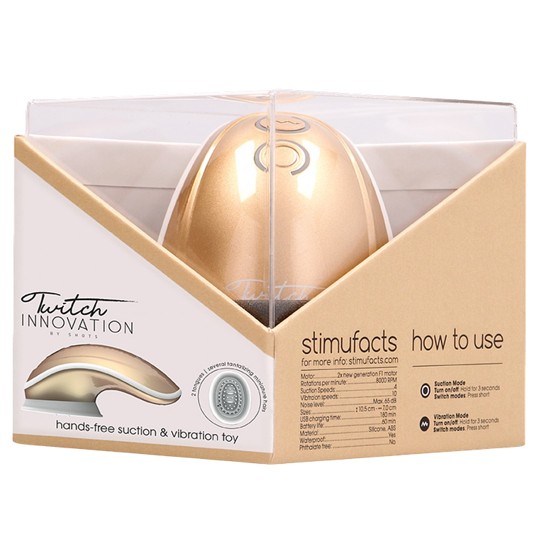 Vibrador y Succionador Twitch: Placer Innovador 2