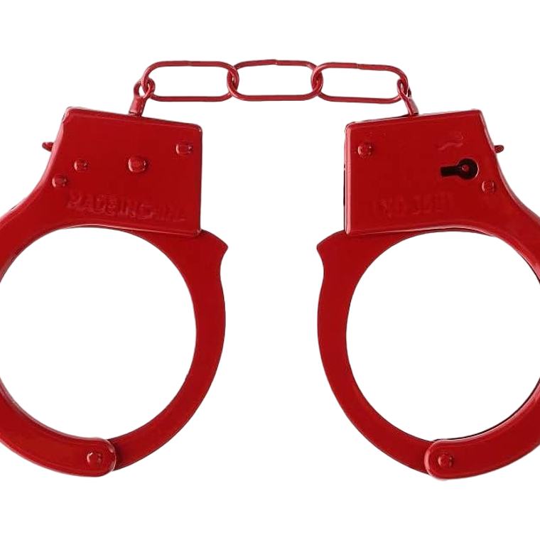 Esposas Metálicas Rojas: Seguridad y Diversión 1