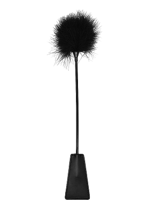 Fusta Negra con Plumas: Sensaciones Dobles para el Juego Erótico