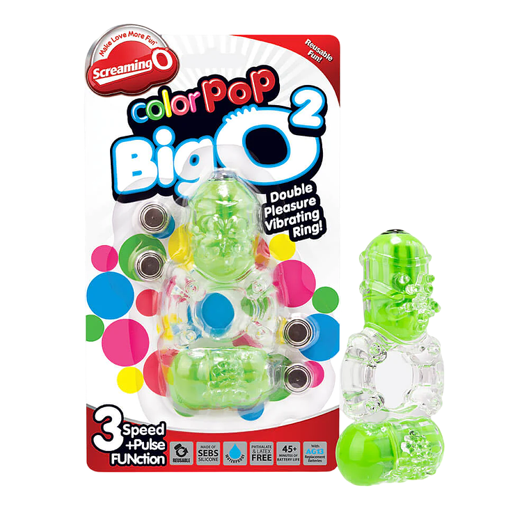 Anillo Vibrador Big O2 - Doble Estimulación y Placer Compartido 2