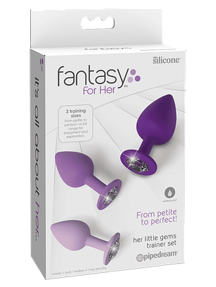 ¡Siente la Pasión con el Set de Plugs Anales Fantasy For Her!