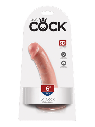 Dildo King Cock de 6¨ con Ventosa