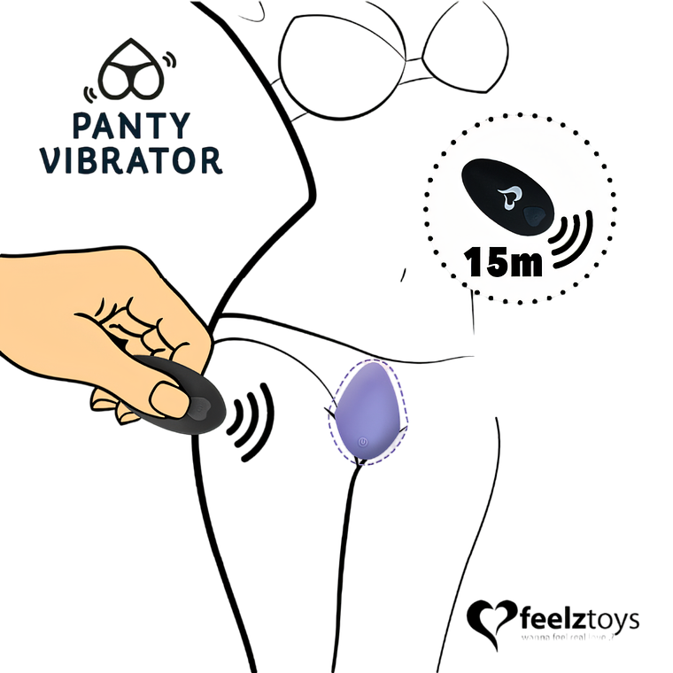 Vibrador para Calzón con Control Remoto FeelzToys - Placer Discreto y Seguro 3