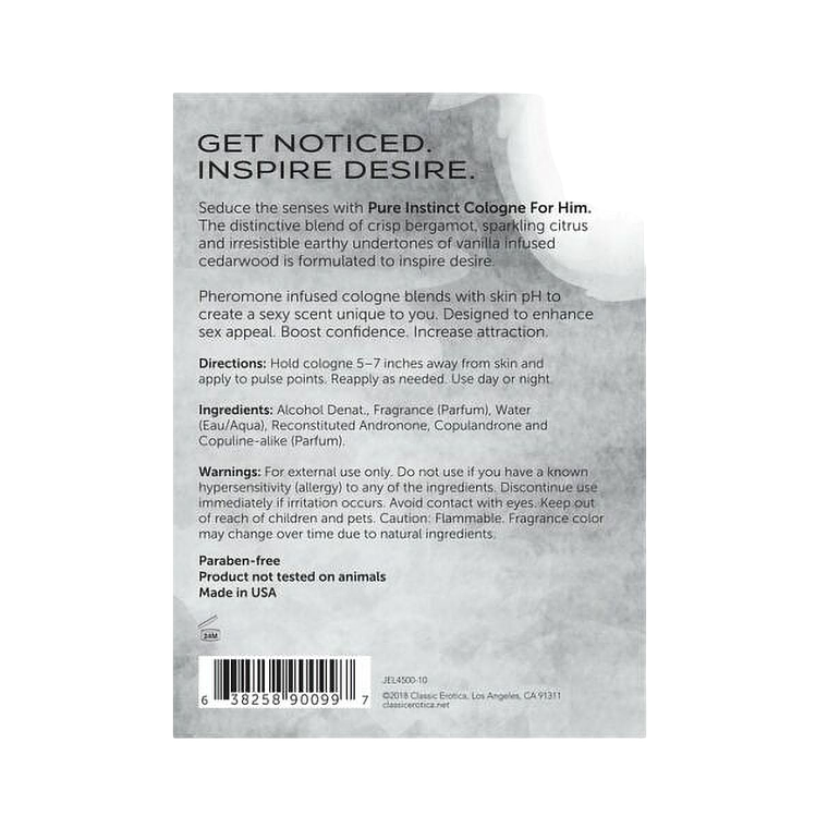 Perfume de Feromonas Pure Instinct Masculino - Fragancia Seductora 30ml 3