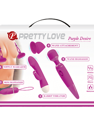 Juego De Vibradores Masajeadores Estimulante 5pcs 