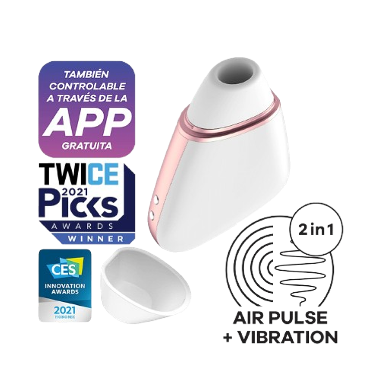 Succionador y Vibrador: Love Triangle de Satisfyer 1