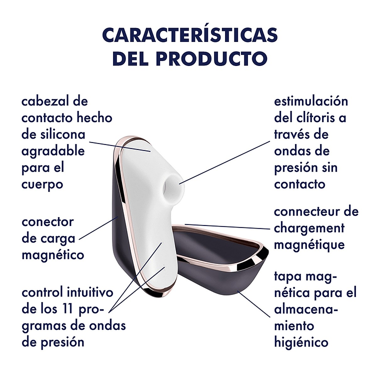 Satisfyer Pro Traveler: Succionador Portátil con 11 Intensidades | Black Mask Chile 5