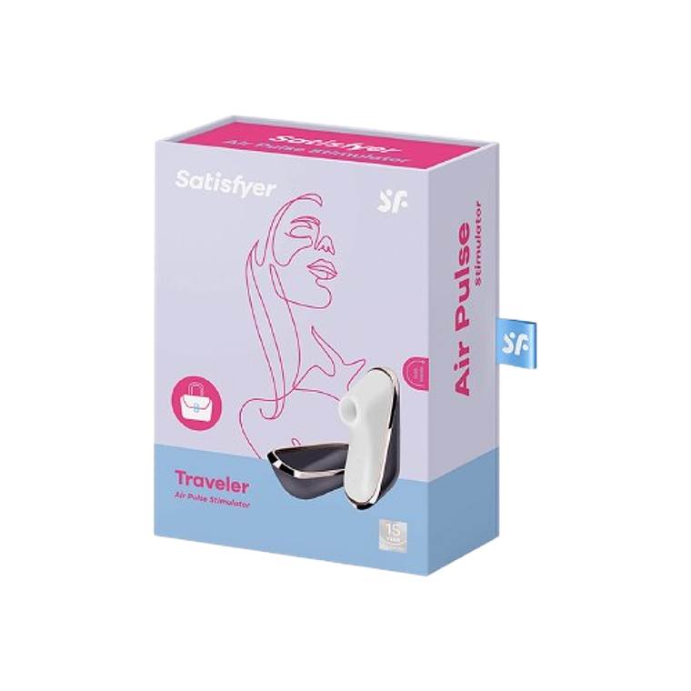 Satisfyer Pro Traveler: Succionador Portátil con 11 Intensidades | Black Mask Chile 2