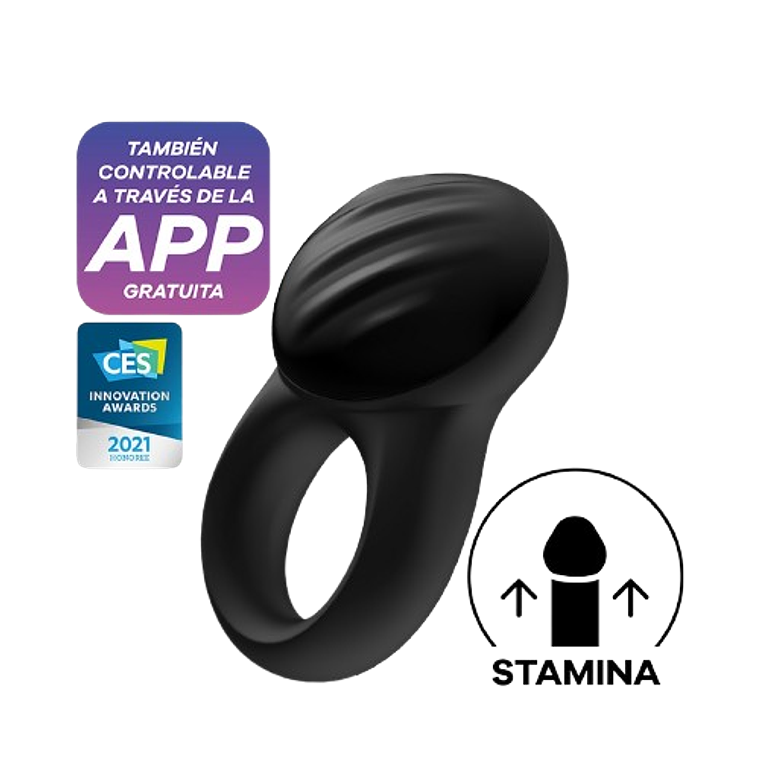 Satisfyer Signet Ring 🔥 Anillo vibrador con app | Black Mask 1
