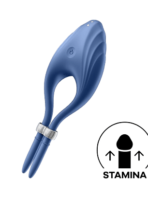 Satisfyer Duelist 🔥 Anillo vibrador ajustable para hombres | Black Mask