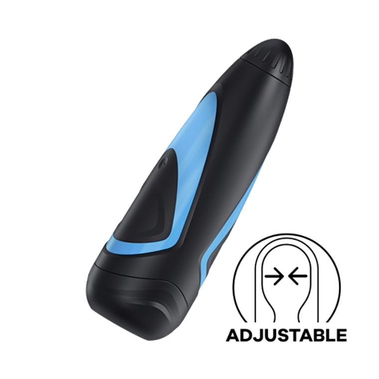 Satisfyer Men One 💙 Masturbador masculino ajustable | Black Mask 1