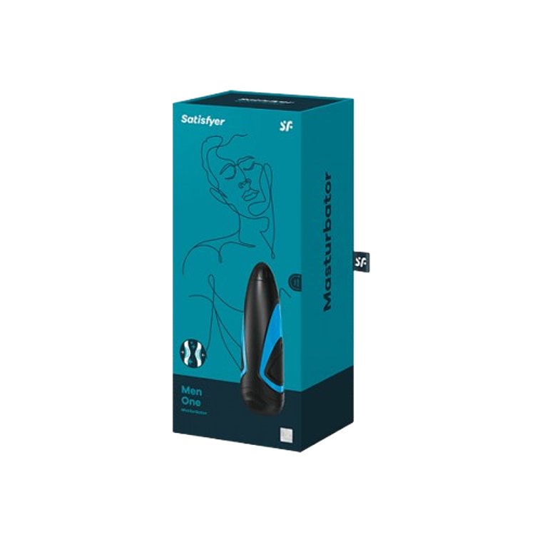 Satisfyer Men One 💙 Masturbador masculino ajustable | Black Mask 2