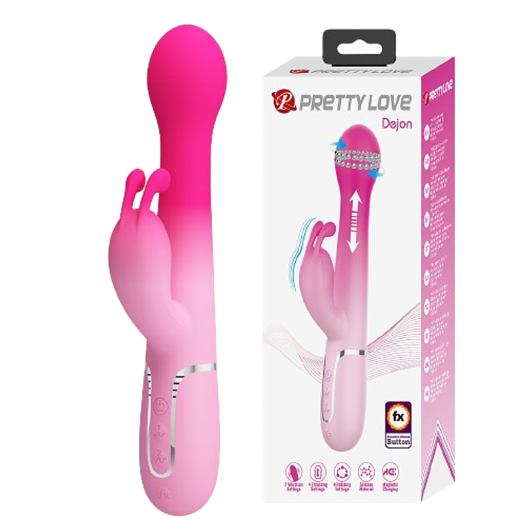 Pretty Love Dejon 3-in-1 Rabbit – Vibrador Multifunción 1