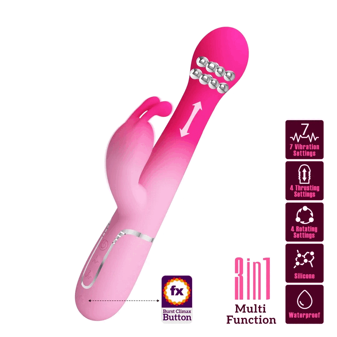 Pretty Love Dejon 3-in-1 Rabbit – Vibrador Multifunción 3