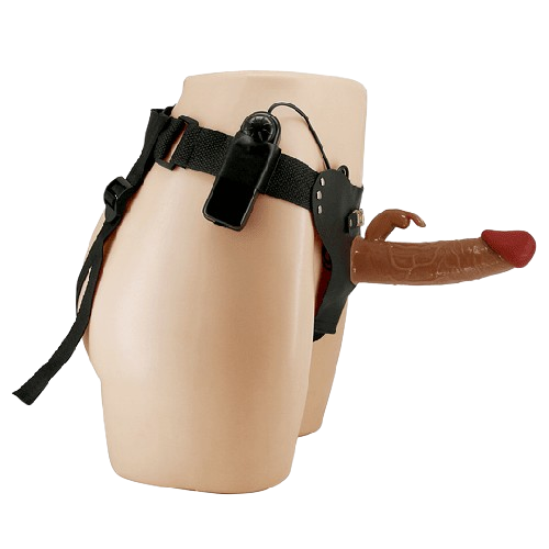 Pretty Love Dildo Vibrador Conejo con Arnés 4