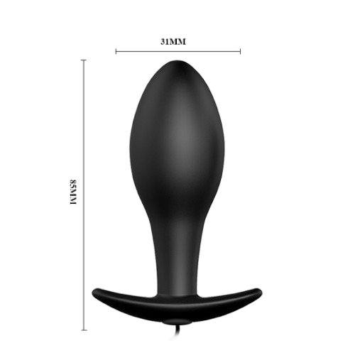 Plug Anal Vibrador con Control 3