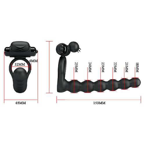 Super Anillo Vibrador Hercules Penis Sheath III 9