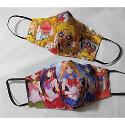 Pack Mascarillas reutilizables Sailor Moon 