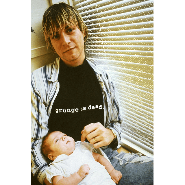 Polera Grunge is dead Kurt Cobain