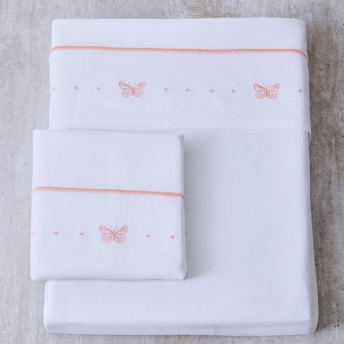 Juego de Sábanas Mariposa Rosada 1