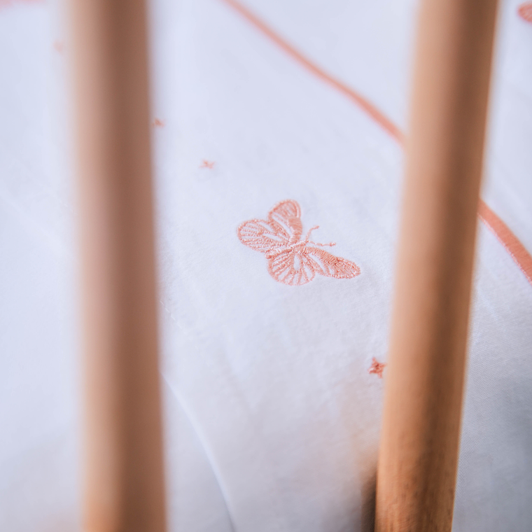 Juego de Sábanas Mariposa Rosada 4