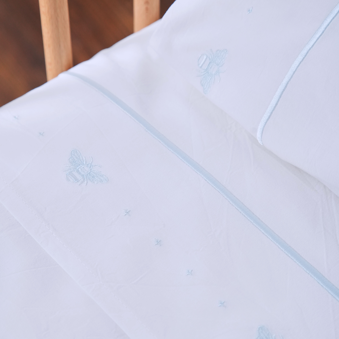 Juego de Sábanas Abeja Celeste 3