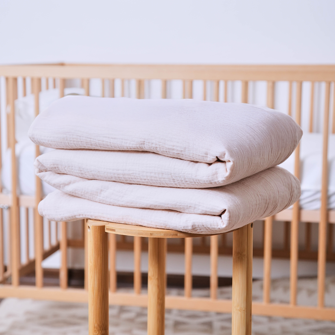 Cubre Plumón Muselina Beige 2