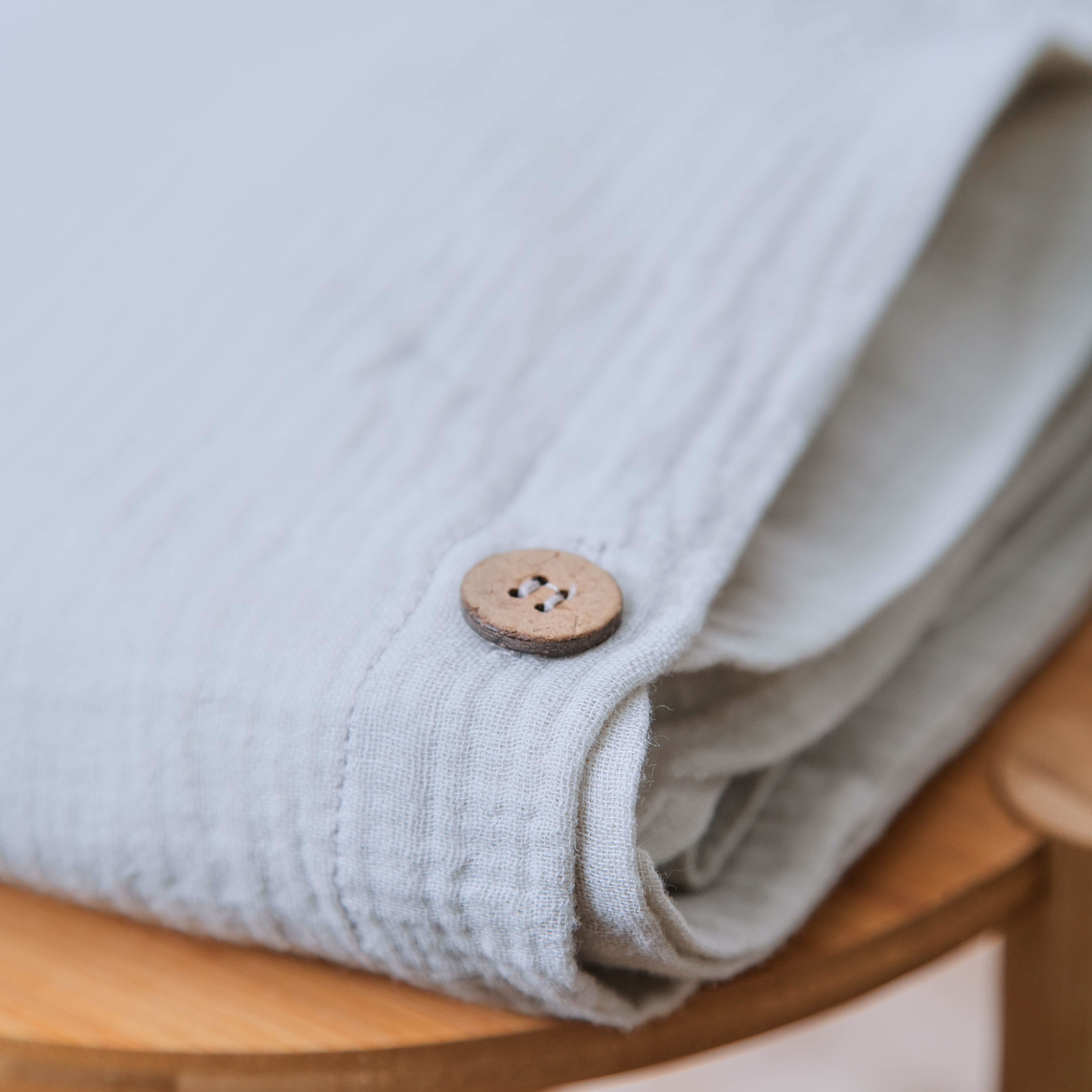 Cubre Plumón Muselina Gris 1