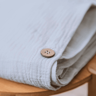 Cubre Plumón Muselina Gris