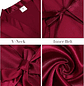 Levantadora Satin Vino Tinto Pijama Elegante Blathmoda - Miniatura 2