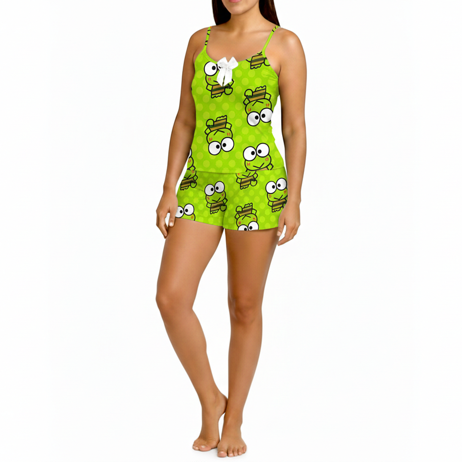 Pijama Short y Blusa Mujer Diseño Sapito Animado | Blathmoda 1