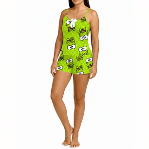 Pijama Short y Blusa Mujer Diseño Sapito Animado | Blathmoda