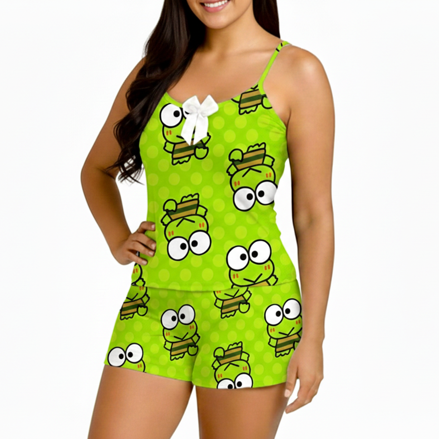 Pijama Short y Blusa Mujer Diseño Sapito Animado | Blathmoda 2