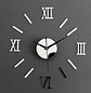 Reloj 3d Con Pendulo Diseño Numeros Romanos Negro Negro Romano - Miniatura 1