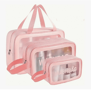  Cosmetiquera Lavable Organizador Maquillaje Viaje Set X3 YH-018