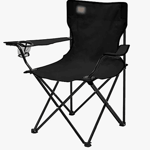 Silla Grande Plegable Con Brazos Y Bolso