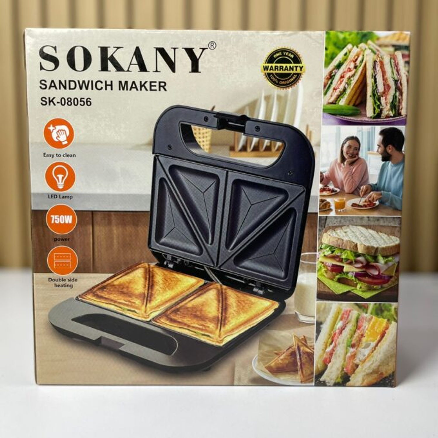 Sandwichera 4 puestos Sokany 2